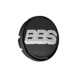 BBS 2D Center Cap embossed carbon with Logo silver Ø64,5mm B0924704#